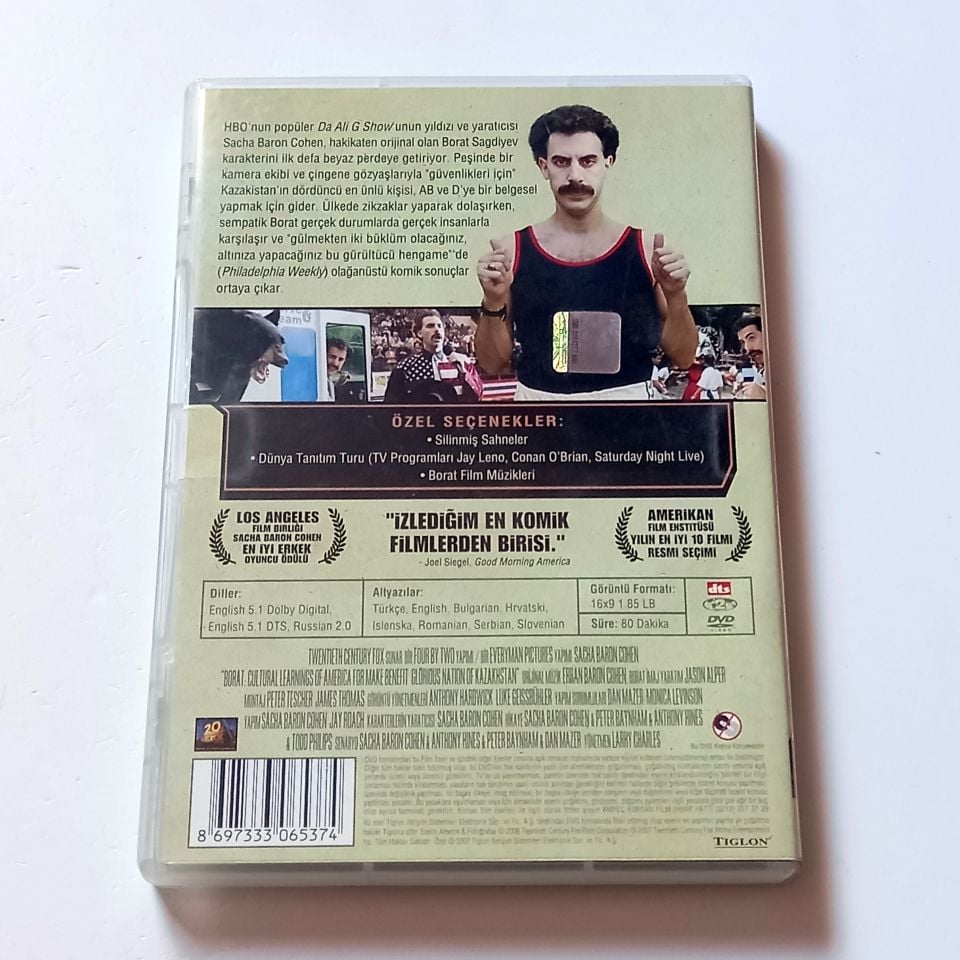 BORAT - SACHA BARON COHEN, YÖN.: LARRY CHARLES - DVD 2.EL