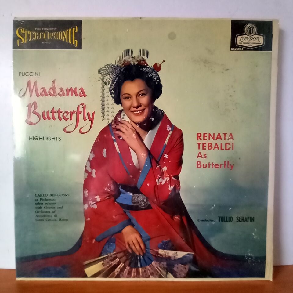 PUCCINI: MADAMA BUTTERFLY HIGHLIGHTS / RENATA TEBALDI AS BUTTERFLY CARLO BERGONZI 
