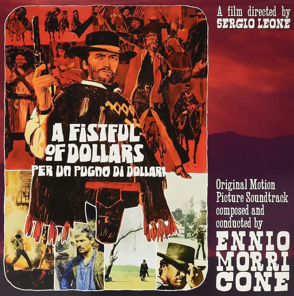 A FISTFUL OF DOLLARS - SOUNDTRACK MUSIC BY ENNIO MORRICONE (1967) - LP 180GR 2014 YELLOW COLOURED EDITION SIFIR PLAK