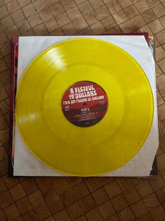A FISTFUL OF DOLLARS - SOUNDTRACK MUSIC BY ENNIO MORRICONE (1967) - LP 180GR 2014 YELLOW COLOURED EDITION SIFIR PLAK