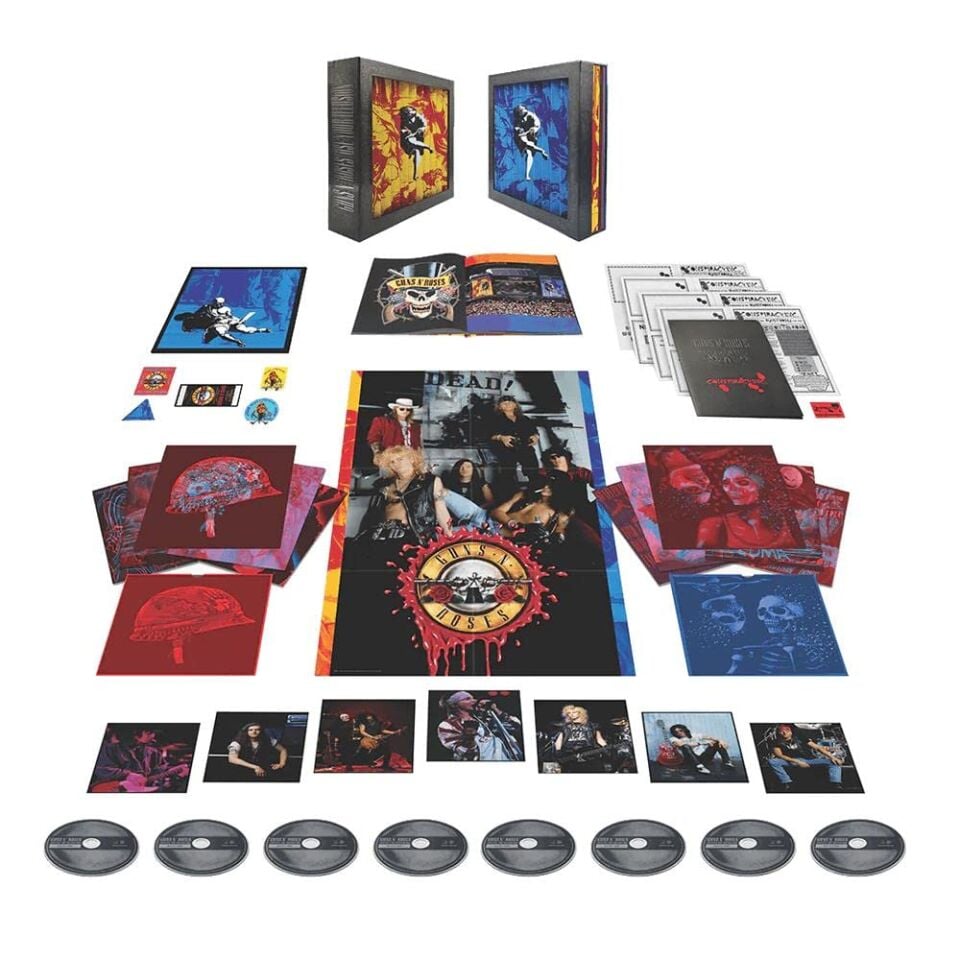 GUNS N'ROSES - USE YOUR ILLUSIONS I & II (1991) - 7xCD + BLU-RAY & SPECIAL COLLECTABLES BOX SET