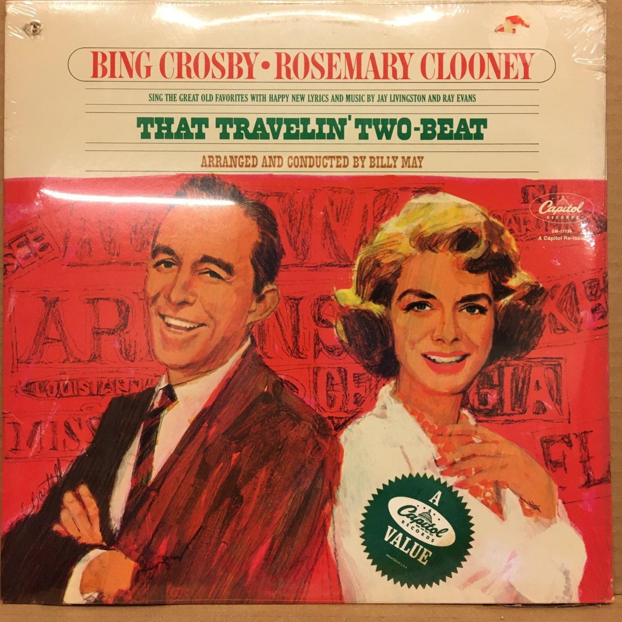BING CROSBY & ROSEMARY CLOONEY - THAT TRAVELIN' TWO-BEAT SIFIR PLAK