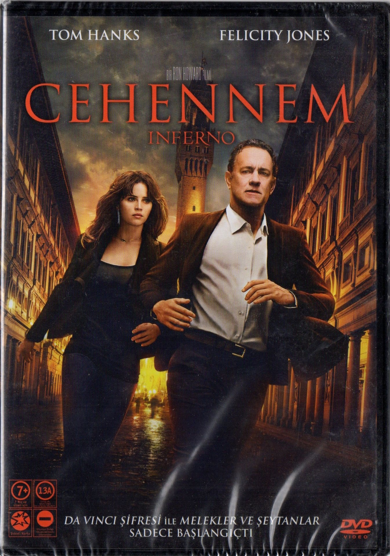 INFERNO - CEHENNEM - TOM HANKS - RON HOWARD, DAN BROWN - DVD AMBALAJINDA SIFIR