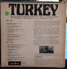 MONITOR PRESENTS SONGS AND DANCES OF TURKEY - PLAK 2.EL