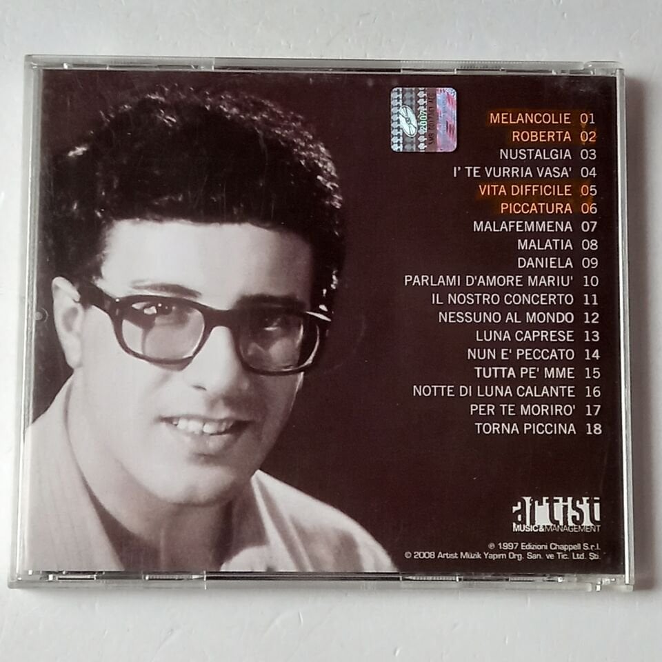 PEPPINO DI CAPRI – MELANCOLIE GREATEST HITS (2008) - CD REMASTERED 2.EL