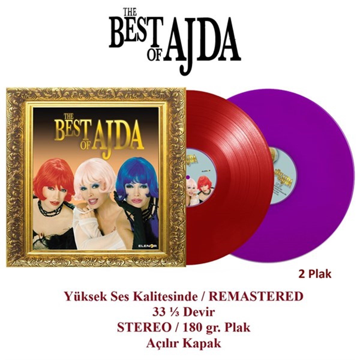 AJDA PEKKAN - BEST OF - 2LP 2020 BASIM RENKLİ SIFIR PLAK