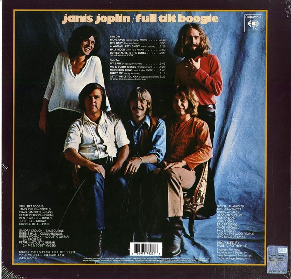 JANIS JOPLIN - PEARL (1971) - LP 180GR 2020 EDITION SIFIR PLAK