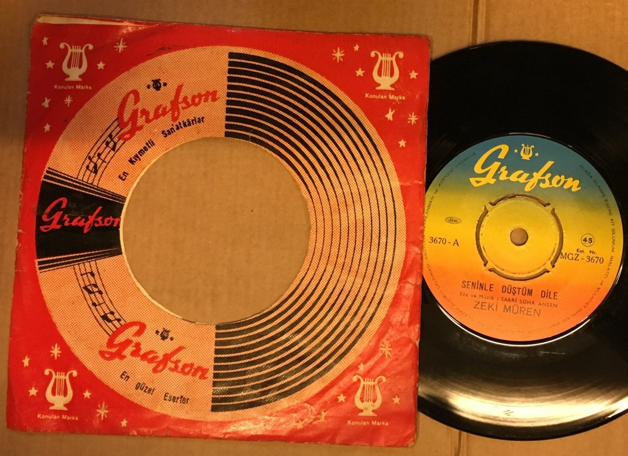 ZEKİ MÜREN - SENİNLE DÜŞTÜM DİLE / AŞK YALANMIŞ 7'' 45 DEVİR