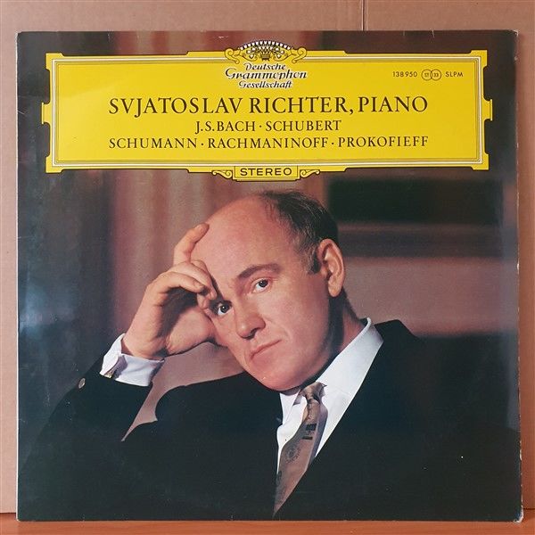 SVJATOSLAV RICHTER / J.S. BACH, SCHUBERT, SCHUMANN, RACHMANINOFF, PROKOFIEFF (1965) - LP 2.EL PLAK