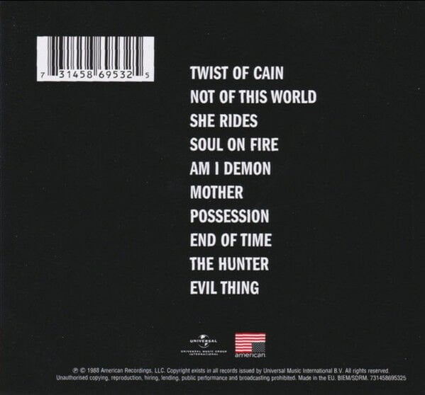 DANZIG – DANZIG (1988) - CD REISSUE JEWEL CASE AMBALAJINDA SIFIR