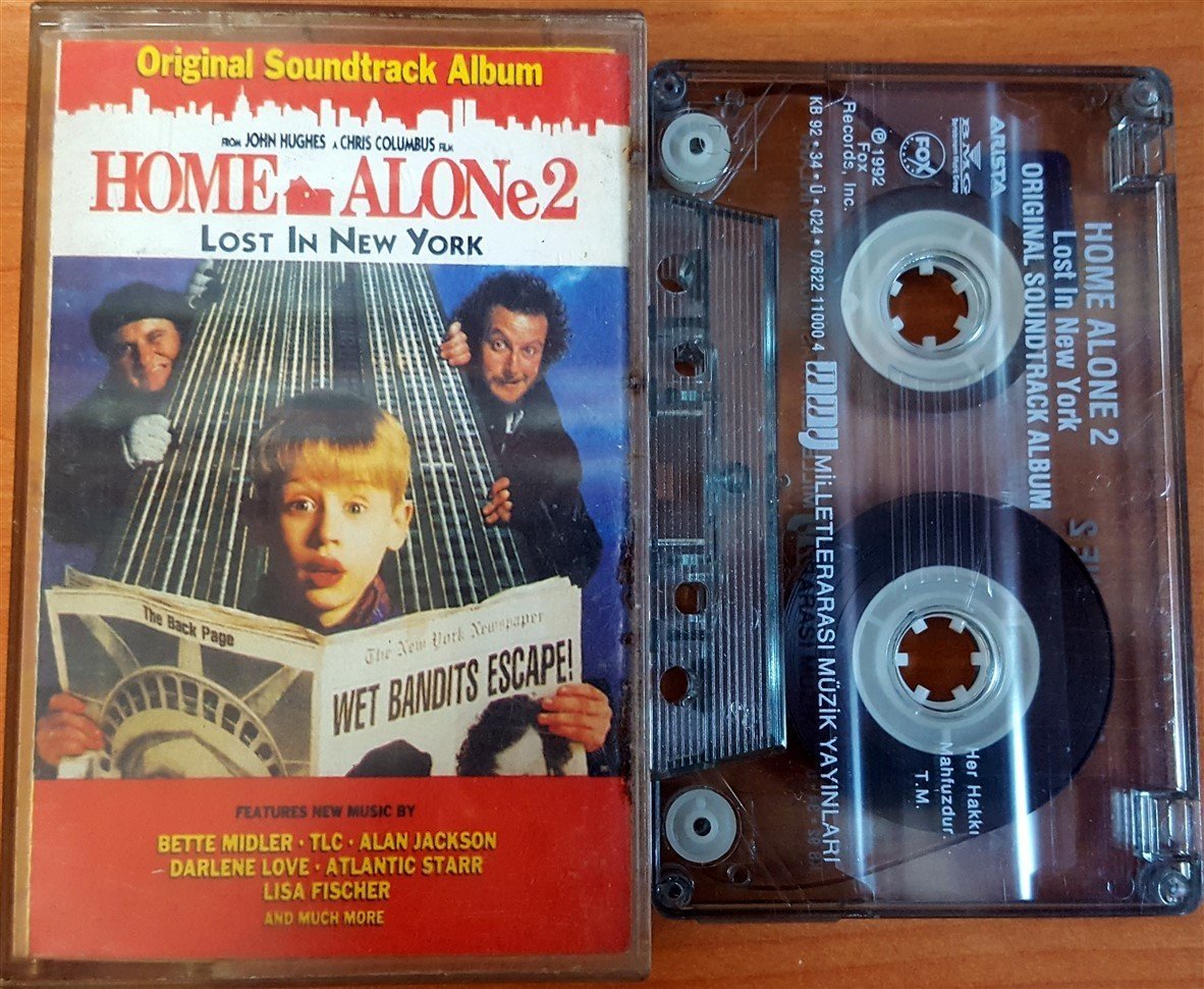 HOME ALONE 2 SOUNDTRACK / BETTE MIDLER, TLC, ALAN JACKSON, JOHN WILLIAMS (1992) MMY KASET 2.EL