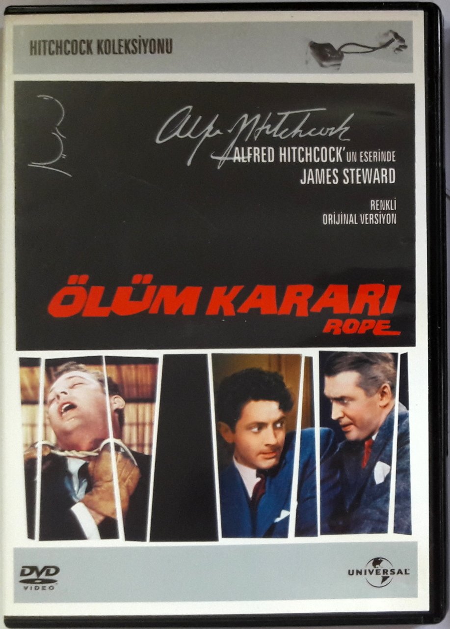 ÖLÜM KARARI - ROPE - JAMES STEWART - ALFRED HITCHCOCK - DVD 2.EL