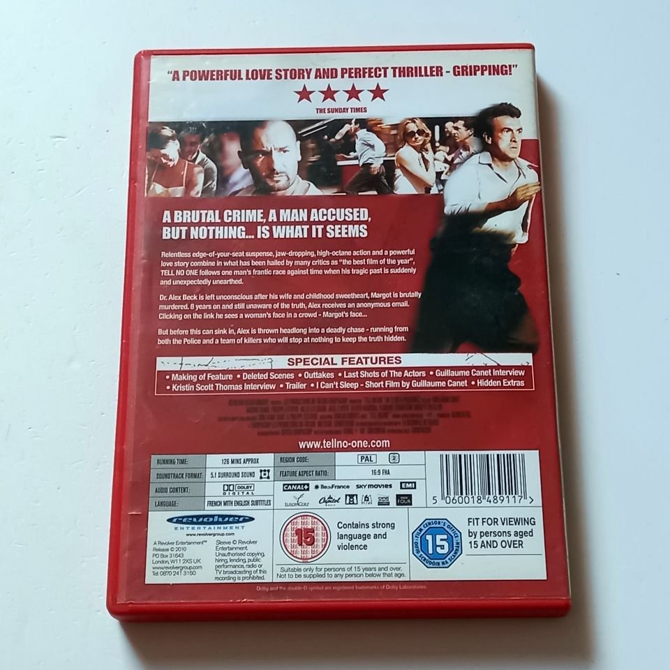 TELL NO ONE - FRANÇOIS CLUZET, MARIE-JOSEE CROZE, YÖN.: GUILLAUME CANET  - DVD 2.EL TR ALTYAZI YOKTUR