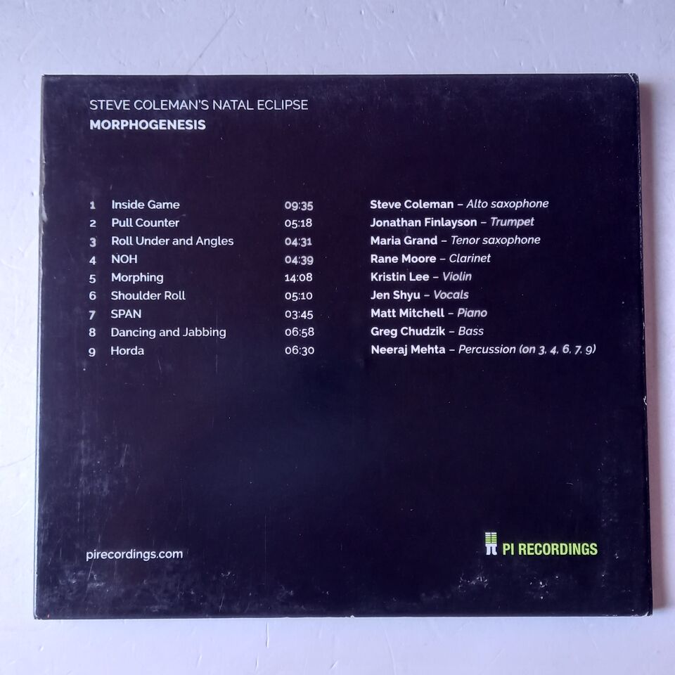STEVE COLEMAN'S NATAL ECLIPSE – MORPHOGENESIS (2017) - CD DIGIPAK 2.EL