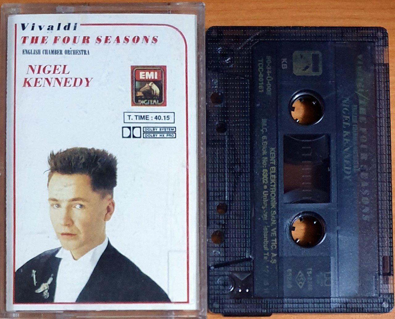 VIVALDI / THE FOUR SEASONS / NIGEL KENNEDY, ENGLISH CHAMBER ORCHESTRA (1990) - KASET KENT 2.EL