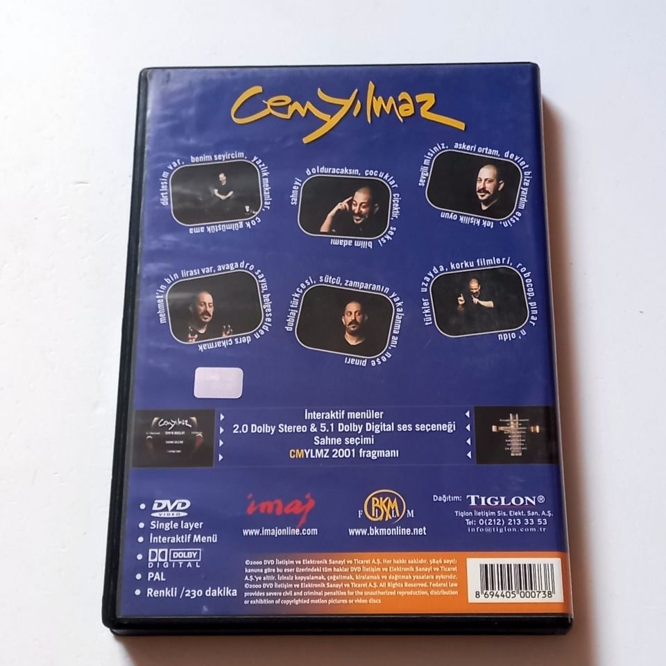 BİR TAT BİR DOKU - CEM YILMAZ STAND-UP - DVD 2.EL