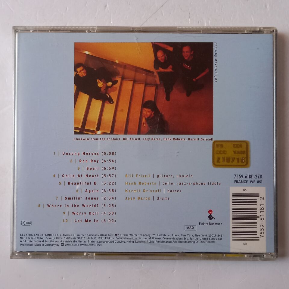 THE BILL FRISELL BAND – WHERE IN THE WORLD? (1991) - CD 2.EL