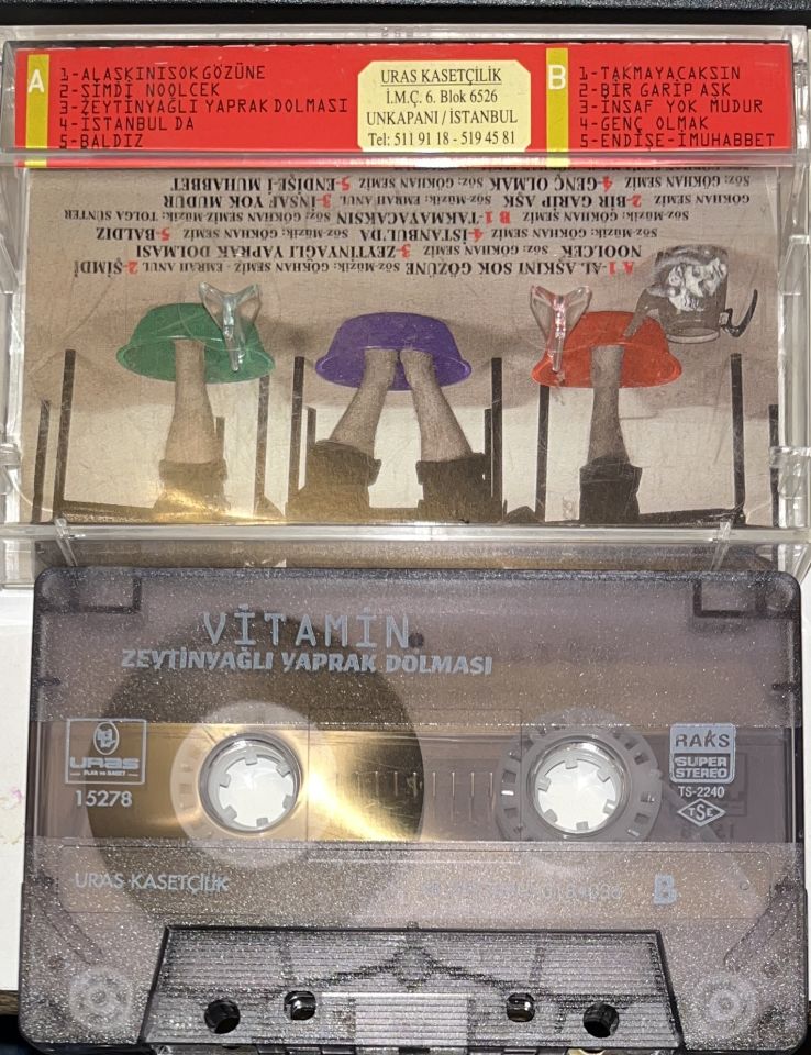 GRUP VİTAMİN - ZEYTİNYAĞLI YAPRAK DOLMASI  (1995) - KASET 2.EL