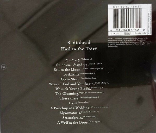 RADIOHEAD - HAIL TO THE THIEF (2003) - CD AMBALAJINDA  SIFIR