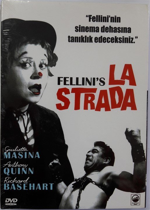 LA STRADA - GIULIETTA MASINA - ANTHONY QUINN - RICHARD BASEHART - FEDERICO FELLINI - DVD SIFIR