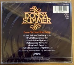 DONNA SUMMER - LOVE TO LOVE YOU BABY (1975) - CD 1992 CASABLANCA BASKI SIFIR