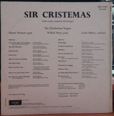 SIR CRISTEMAS - THE ELIZABETHAN SINGERS, LOUIS HALSEY - PLAK 2.EL