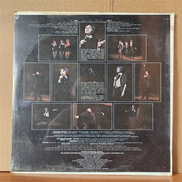 LIZA MINNELLI – LIVE AT THE WINTER GARDEN (1974) - LP DÖNEM BASKISI SIFIR PLAK
