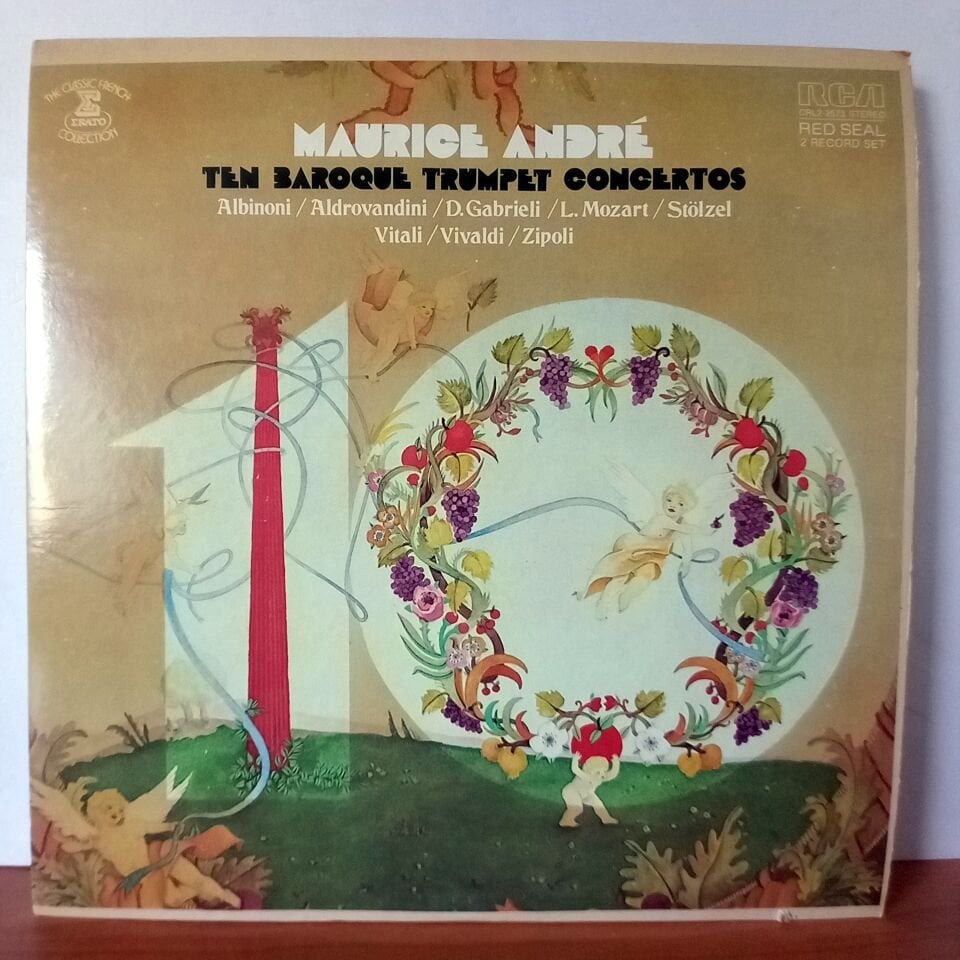 MAURICE ANDRE – TEN BAROQUE TRUMPET CONCERTOS (1977) - 2LP 2.EL PLAK