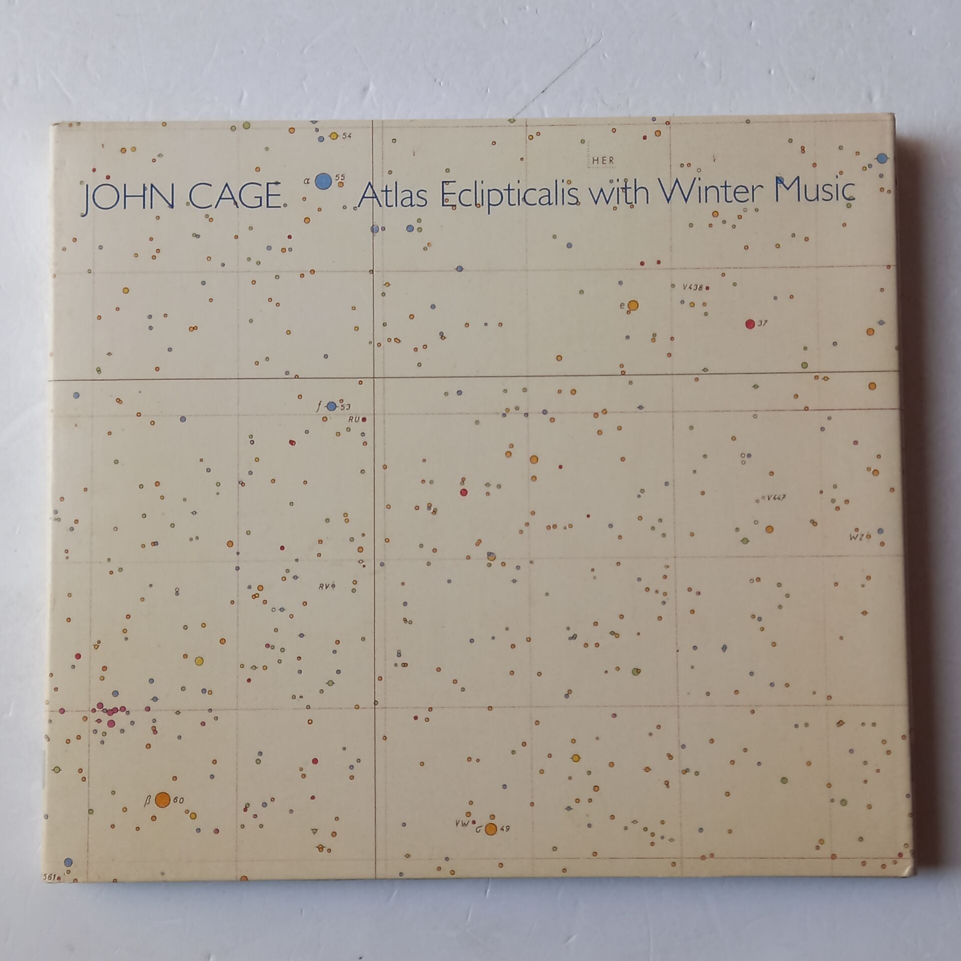 JOHN CAGE – ATLAS ECLIPTICALIS WITH WINTER MUSIC (1986) - 3CD CARDBOARD 2007 REMASTERED REISSUE 2.EL