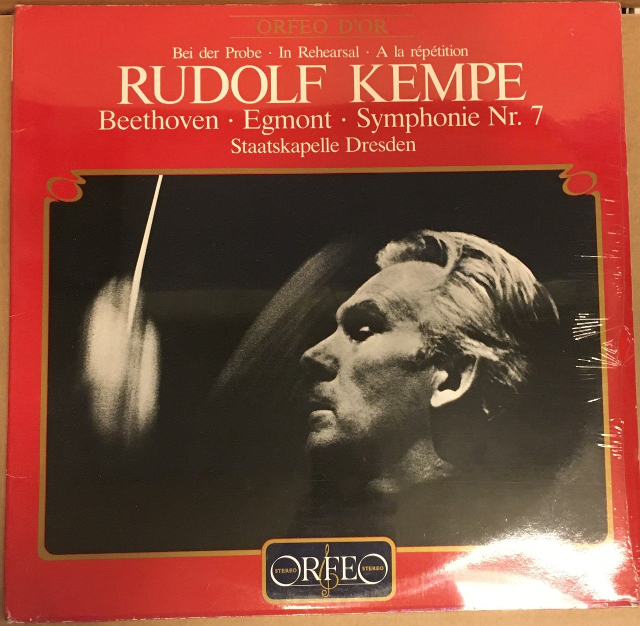 BEETHOVEN SYMPHONIE NO 7 RUDOLF KEMPE SIFIR PLAK