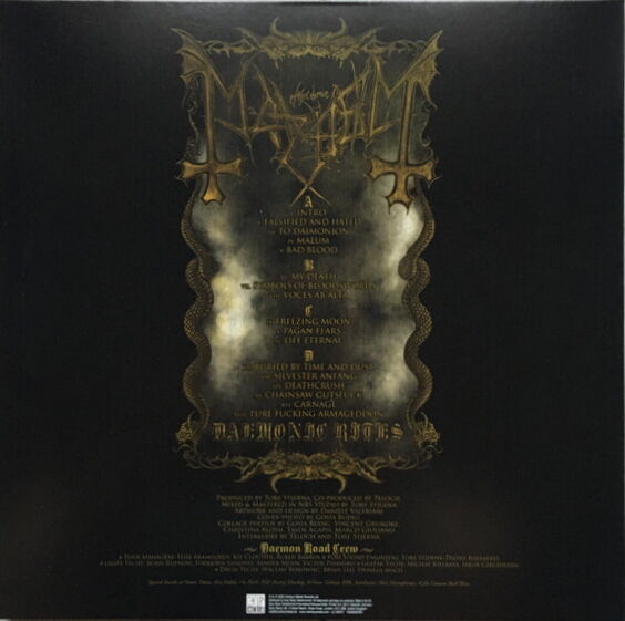 MAYHEM - DAEMONIC RITES / LIVE (2023) - 2xLP SIFIR PLAK
