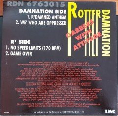 ROTTERDAM NATION - GABBERS WITH ATTITUDE (1992) - 12'' MAXI SINGLE PLAK 2.EL