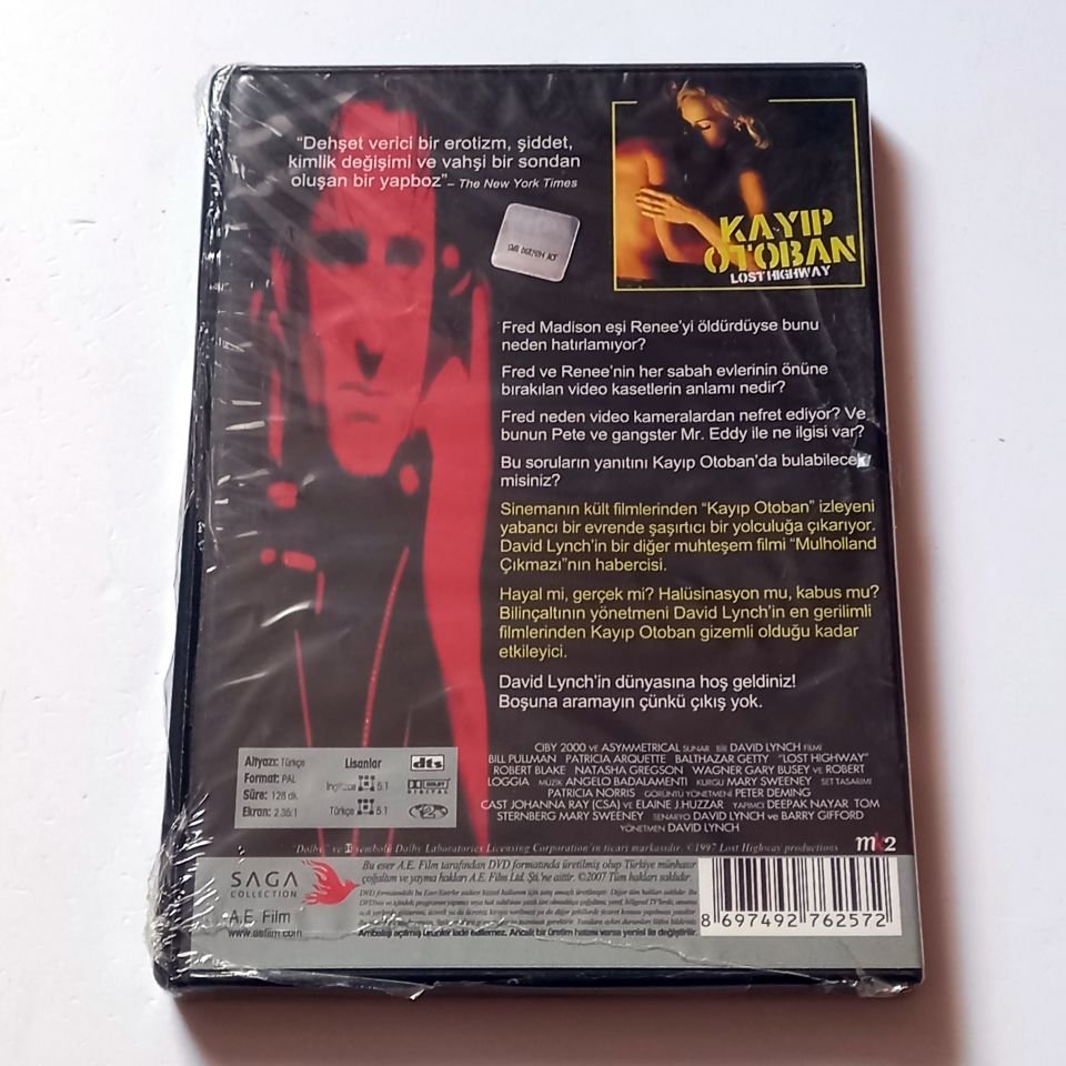 KAYIP OTOBAN - LOST HIGHWAY - BILL PULLMAN, PATRICIA ARQUETTE, YÖN.: DAVID LYNCH  - DVD AMBALAJINDA SIFIR
