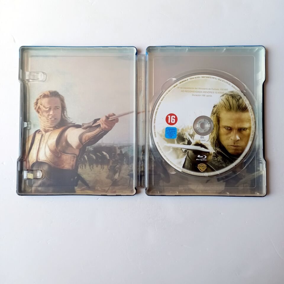 TROJA / TROY: DIRECTOR'S CUT - BRAD PITT, ERIC BANA, ORLANDO BLOOM - YÖN.: WOLFGANG PETERSEN - BLU-RAY STEELBOOK METAL KUTU 2.EL TÜRKÇE ALTYAZI YOKTUR