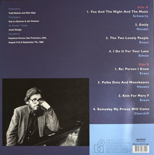 BILL EVANS (WITH MARC JOHNSON & JOE LABARBERA) - CONSECRATION I (1990) - LP 180GR 2025 EDITION SIFIR PLAK