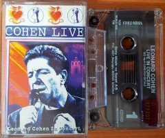 LEONARD COHEN - LIVE IN CONCERT (1994) SONY CASSETTE MADE IN TURKEY ''USED''