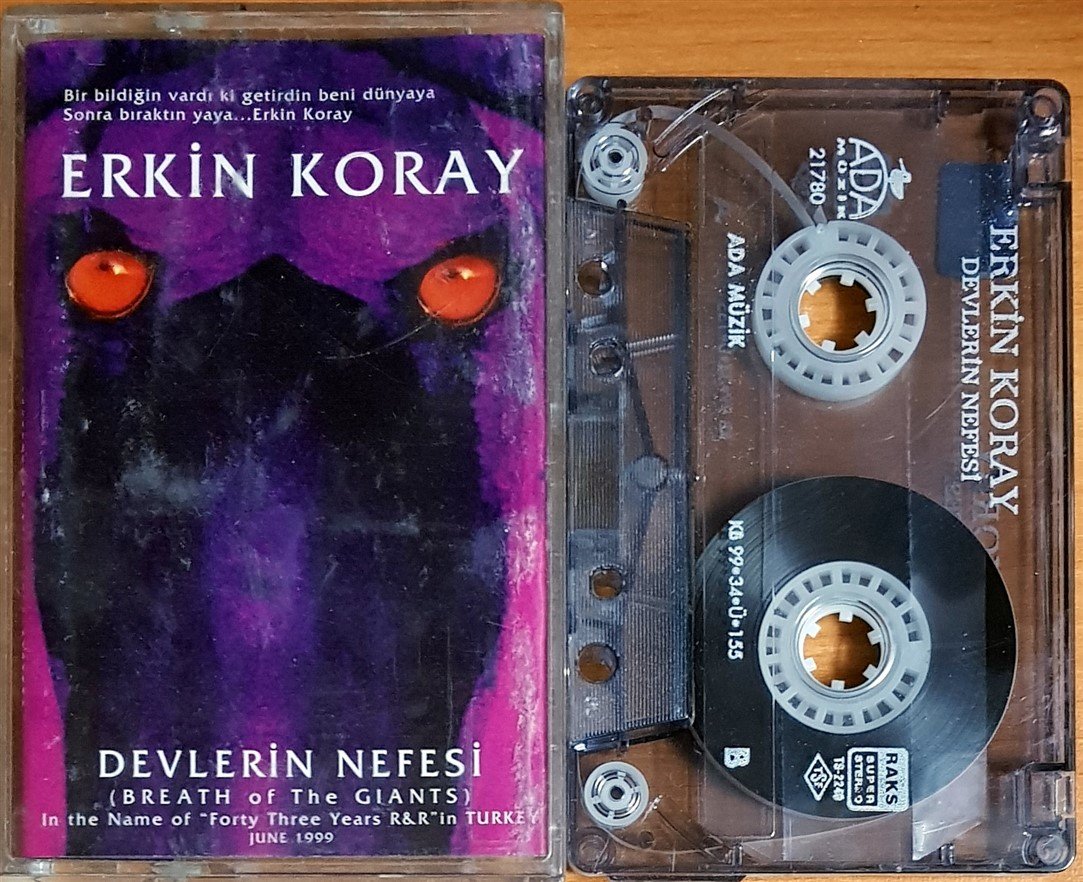 ERKİN KORAY - DEVLERİN NEFESİ (1999) ADA MÜZİK KASET 2.EL