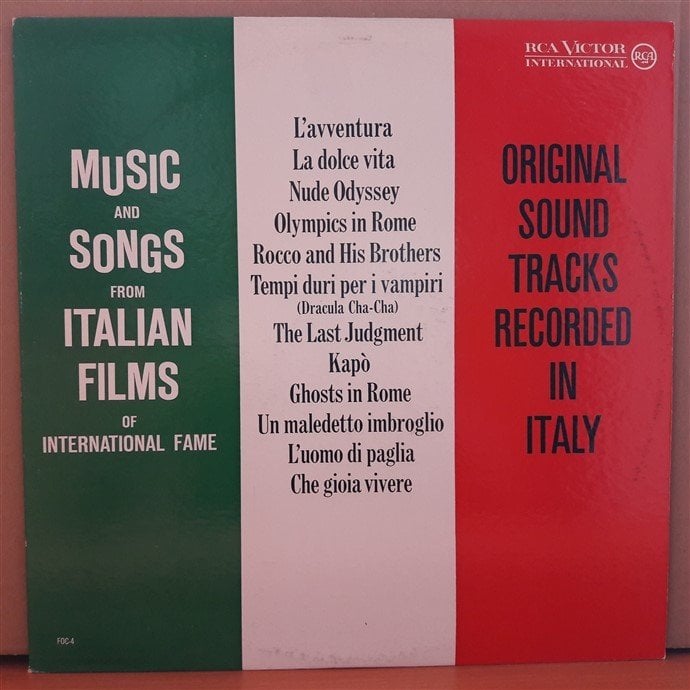 MUSIC AND SONGS FROM ITALIAN FILMS (1962) - LP 2.EL PLAK