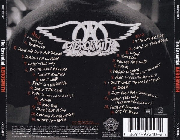 AEROSMITH – THE ESSENTIAL AEROSMITH (2002) - 2CD 2011 REISSUE JEWEL CASE AMBALAJINDA SIFIR
