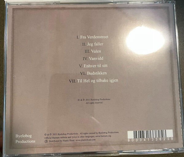 BURZUM – FALLEN (2011) - CD 2022 REISSUE JEWEL CASE AMBALAJINDA SIFIR