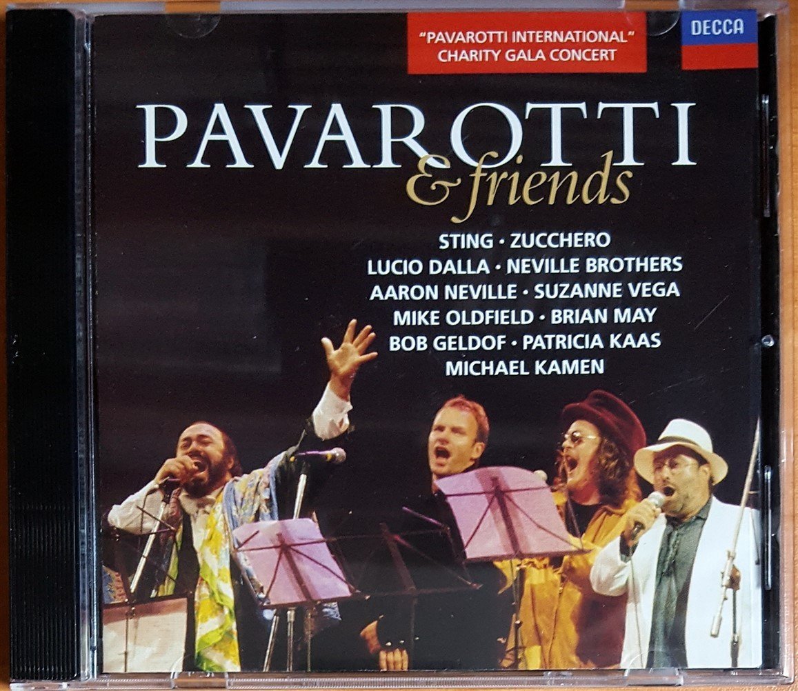 PAVAROTTI & FRIENDS / STING, ZUCCHERO, LUCIO DALLA, BRIAN MAY, MIKE OLDFIELD, BOB GELDOF (1992) DECCA CD 2.EL