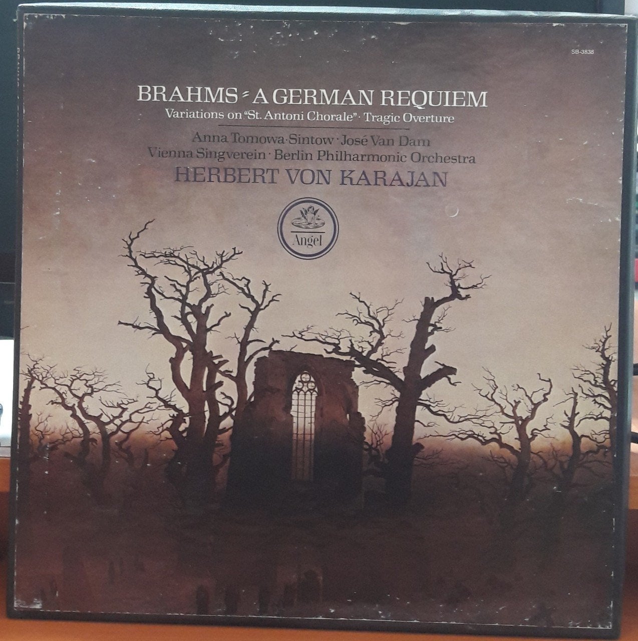 BRAHMS: A GERMAN REQUIEM, TOMOWA-SINTOW, VAN DAM, BERLIN PHILHARMONIC ORCHESTRA, HERBERT VON KARAJAN - 2PLAK 2.EL BOXSET
