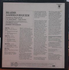 BRAHMS: A GERMAN REQUIEM, TOMOWA-SINTOW, VAN DAM, BERLIN PHILHARMONIC ORCHESTRA, HERBERT VON KARAJAN - 2PLAK 2.EL BOXSET