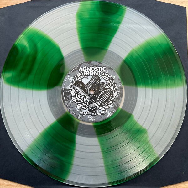AGNOSTIC FRONT - MY LIFE MY WAY (2011) - LP 2019 CLEAR & GREEN SPLATTER VINYL EDITION SIFIR PLAK