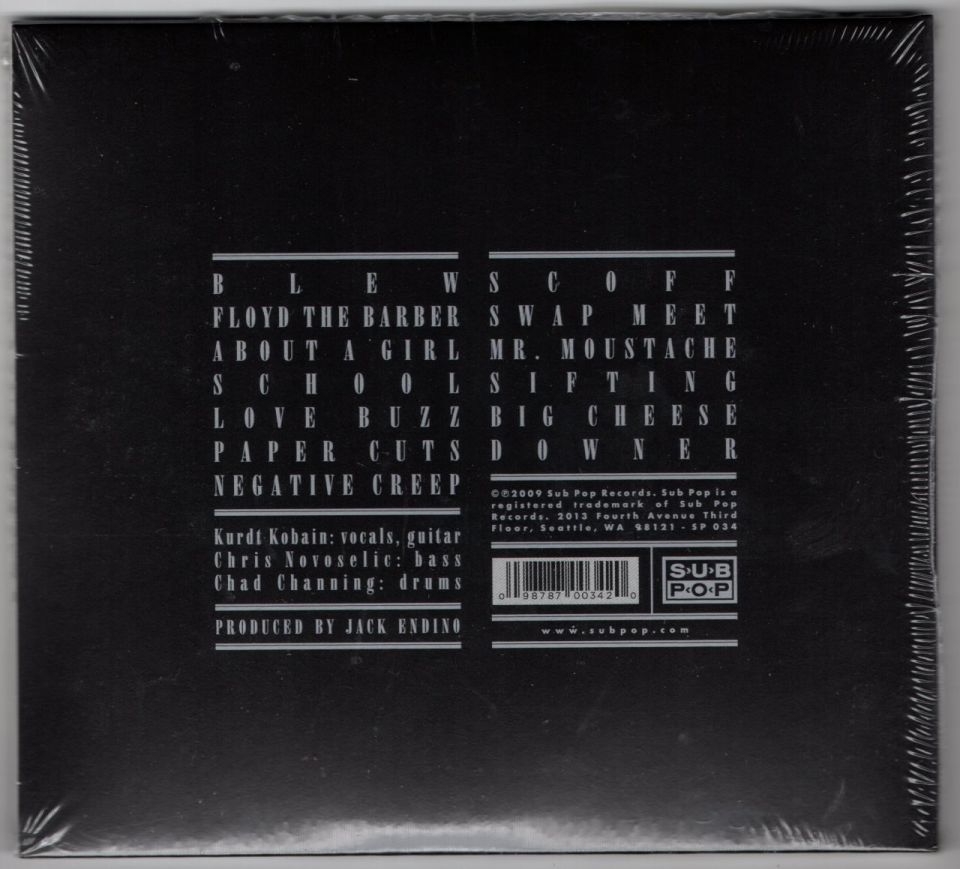 NIRVANA - BLEACH (1989) - DIGISLEEVE CD REMASTERED REISSUE SIFIR