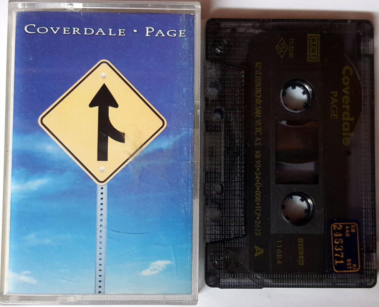 DAVID COVERDALE JIMMY PAGE (1993) KENT CASSETTE MADE IN TURKEY ''USED''