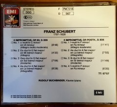 SCHUBERT - IMPROMPTUS D.899 & D.935 / RUDOLF BUCHBINDER PIANO - CD 2.EL