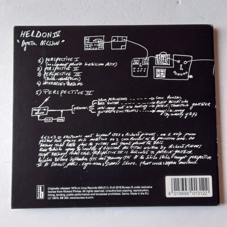 HELDON – HELDON IV AGNETA NILSSON (1976) - CD DIGIPAK 2018 REISSUE 2.EL