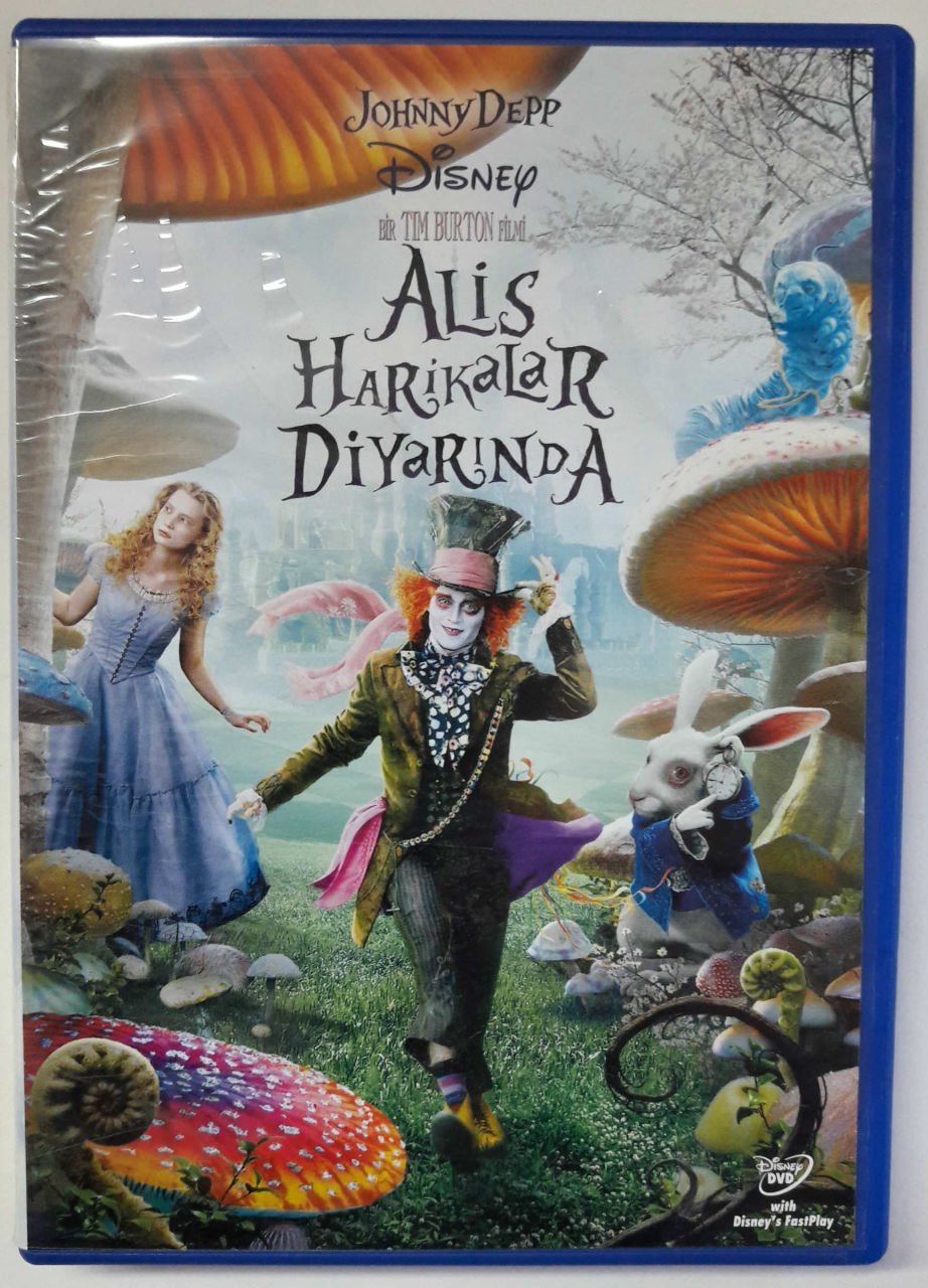 ALİS HARİKALAR DİYARINDA - ALICE IN WONDERLAND - JOHNNY DEPP - ANNE HATHAWAY - HELENA BONHAM CARTER  - TIM BURTON - DVD 2.EL