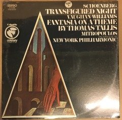 SCHOENBERG TRANSFIGURED NIGHT VAUGHAN WILLIAMS FANTASIA DIMITRI MITROPOULOS SIFIR PLAK